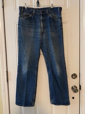 Vintage Levi's 317 Orange Tab Jeans W36 L30 Distressed Denim USA